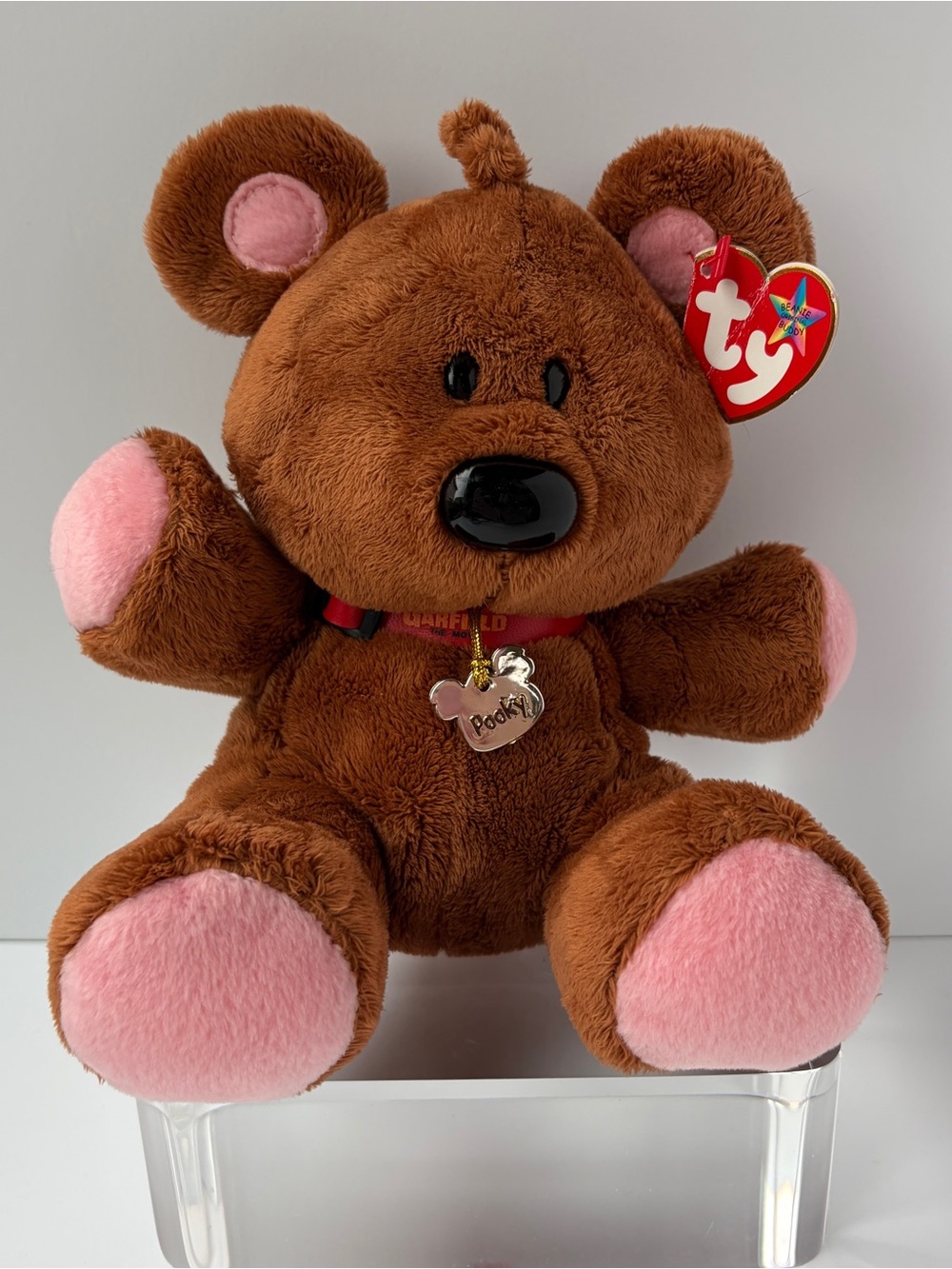 Ty Beanie Buddy Pooky Garfield Teddy Bear 2004 Movie Plush Retired - Picture 8 of 8